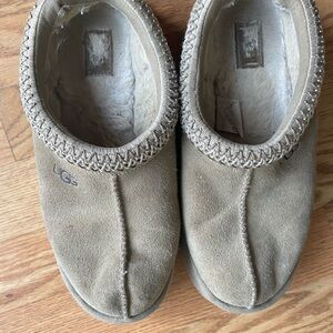UGG Beige Suede Slip-On Shoes